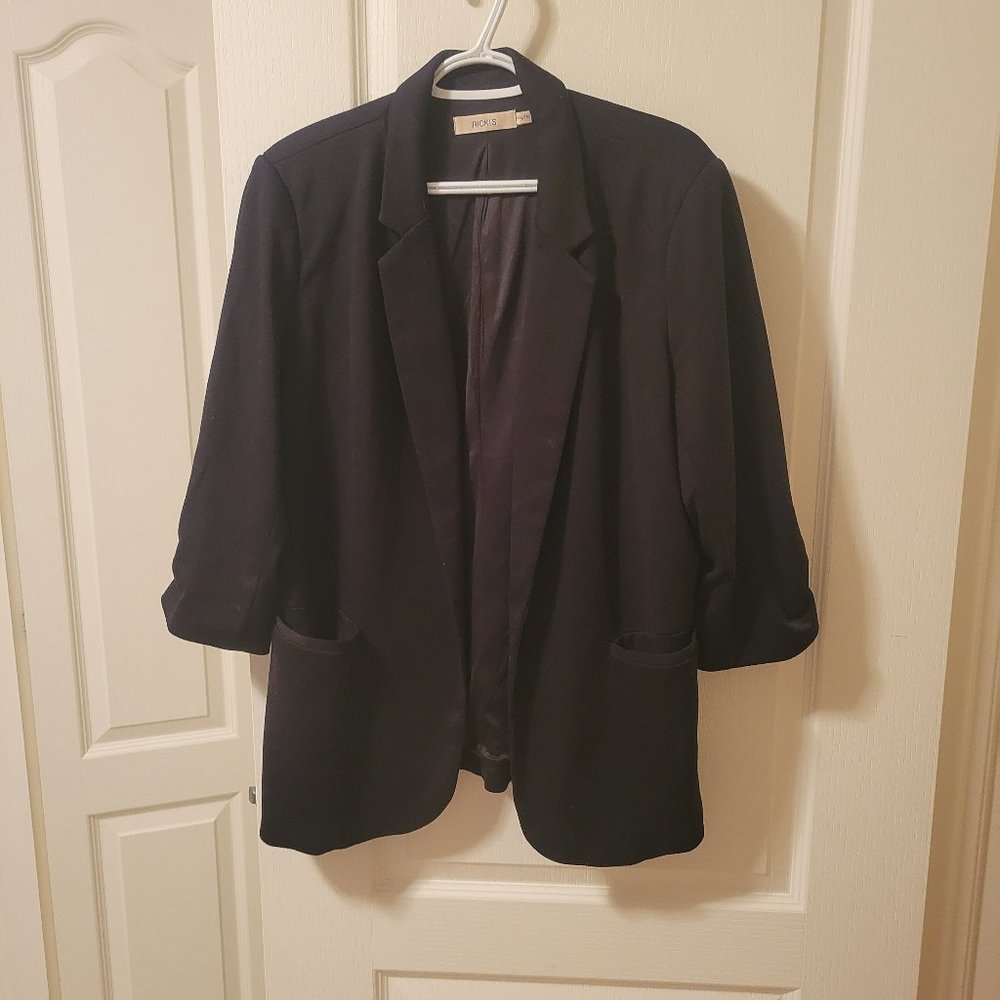 Black jersey blazer